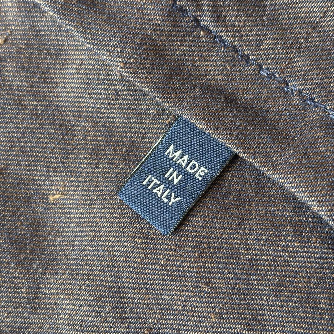 LARDINI ラルディーニ リネンコットン ダブル 紺ブレザー 金ボタン