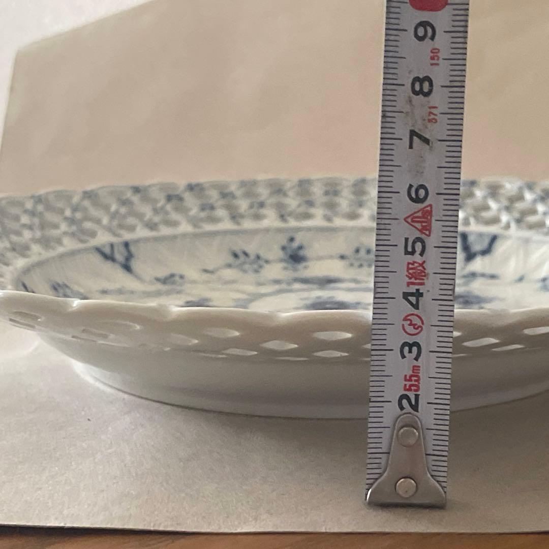 ロイヤルコペンハーゲン ブルーフルーテッド フルレース プレート25.5cm