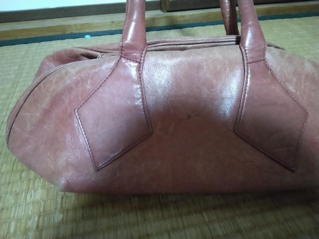 Vivienne Westwood ブラウンピンクレザー ハンドバッグ