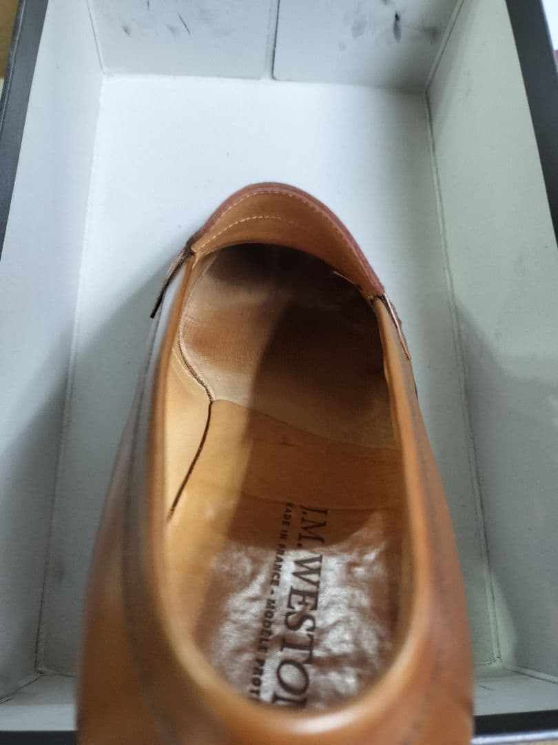 [J.M. WESTON]ライトタンレザー ローファー6E（25〜25.5cm）