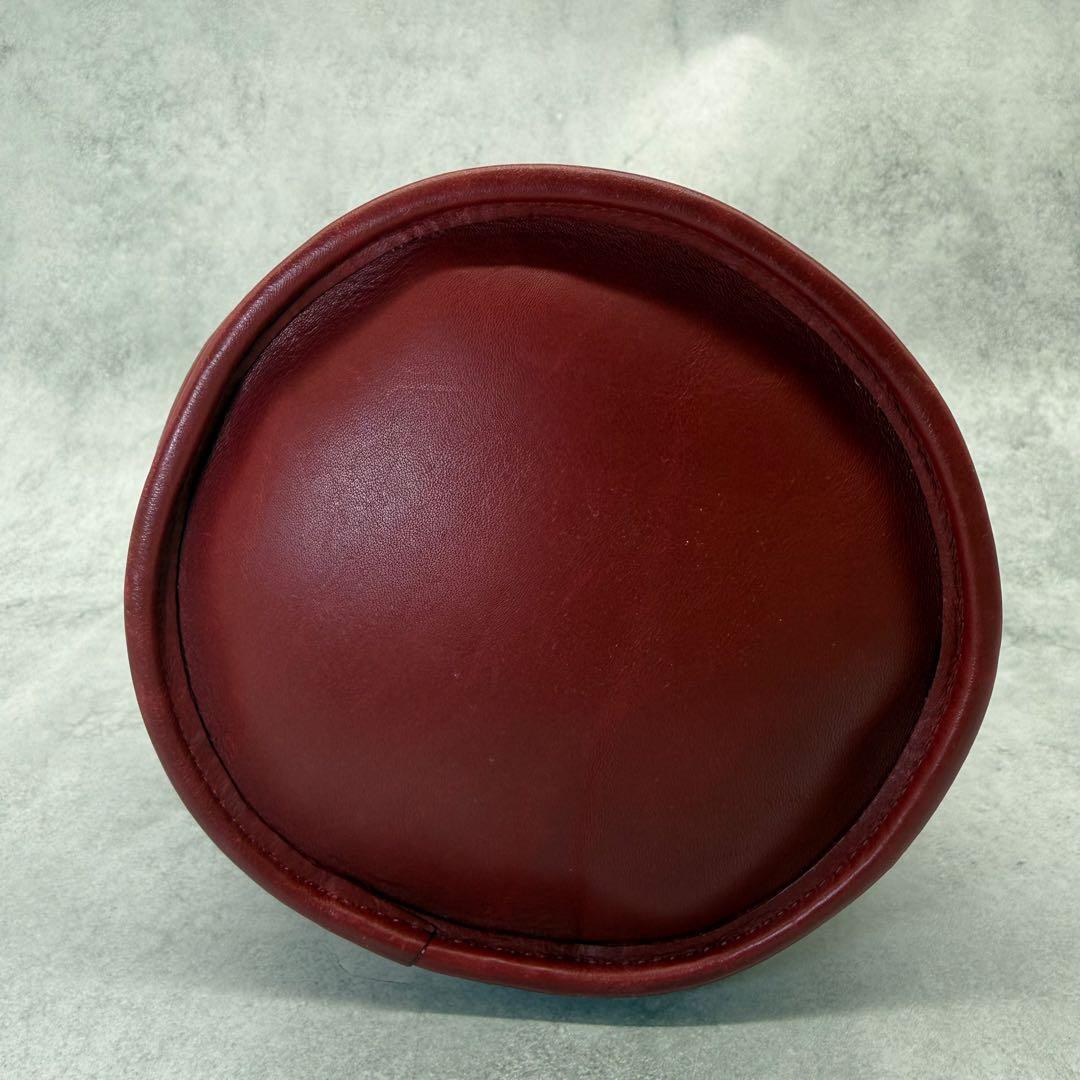 【良品】COACH オールドコーチ ショルダーバッグ 巾着 クロスボディ レッド