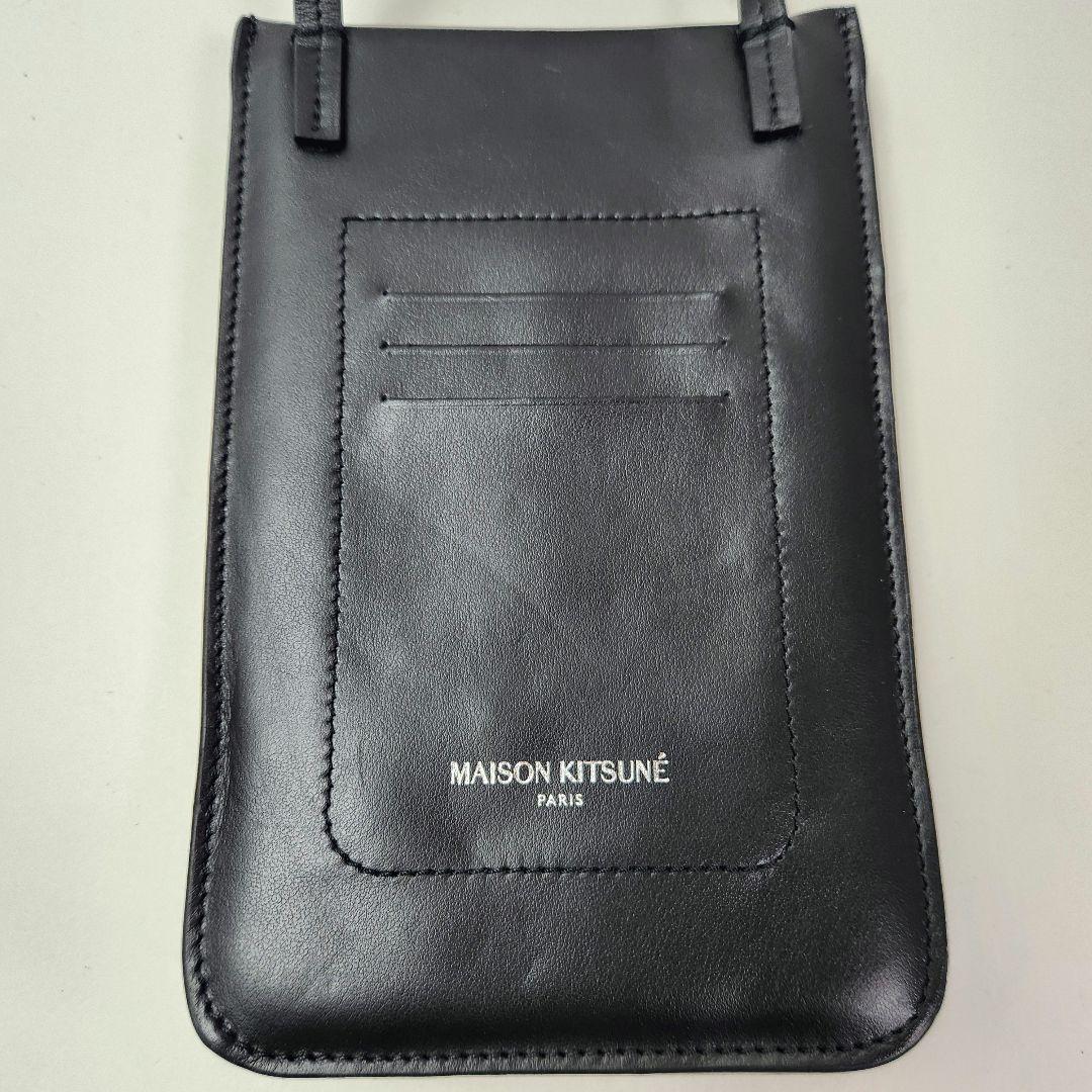 さ*ん様 【023】メゾンキツネ ブラック フォックスヘッドポシェット スマホシ