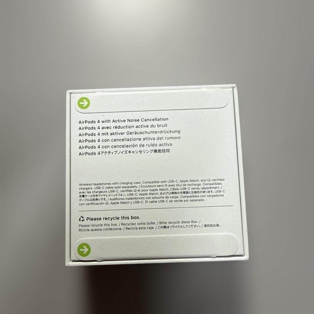 【新品未使用】Apple AirPods 4 アクティブノイズキャンセリング搭載