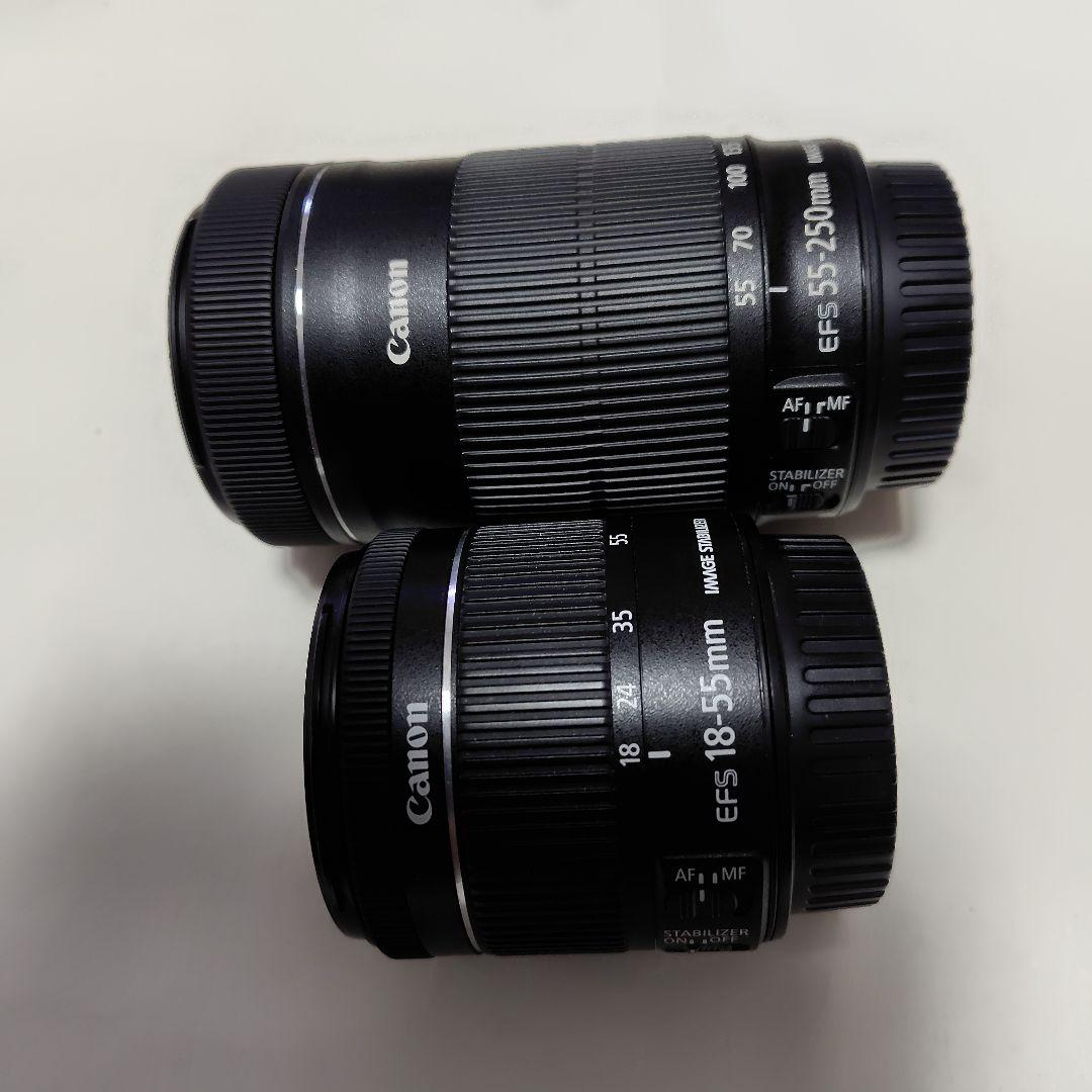 Canon EF-S 18-55mm & 55-250mm ズームレンズセット