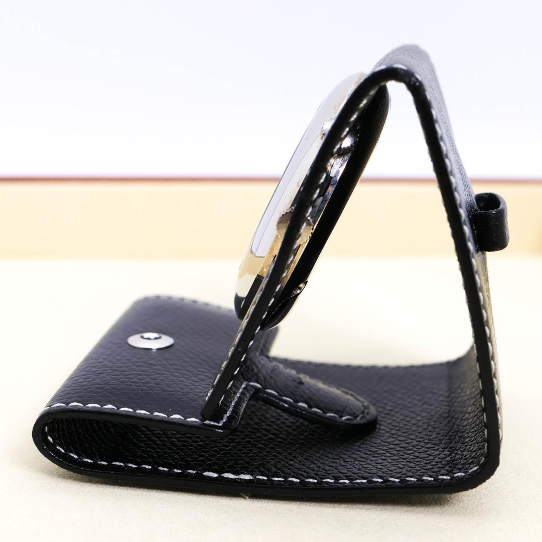 ジャンク品 MONTBLANC 置時計 トラベルクロック レザー 1795