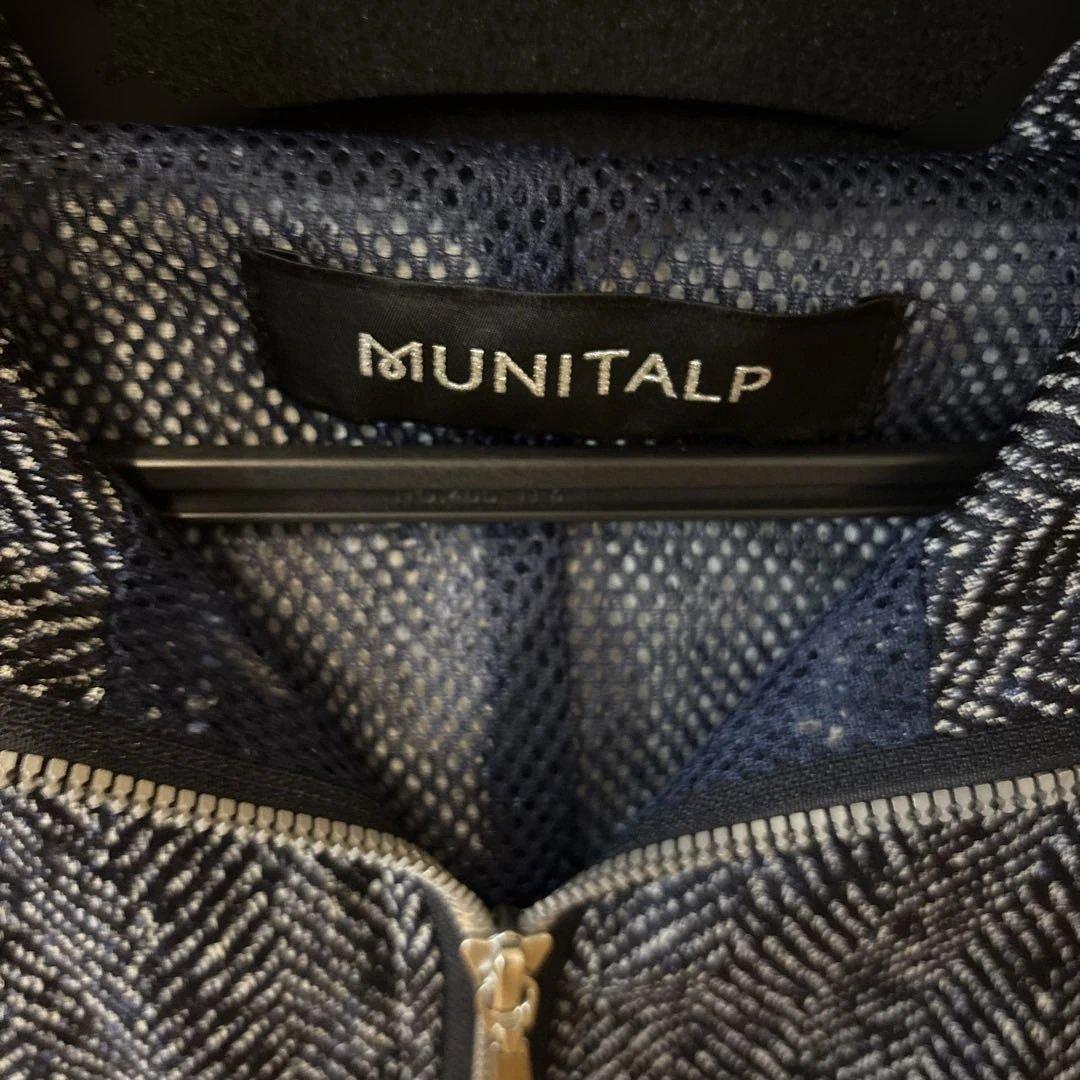 MUNTALP ヘリンボーン柄 ワンピース