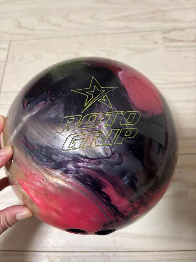 値下げ　ボウリング用バッグ 黒/ピンク 2個収納