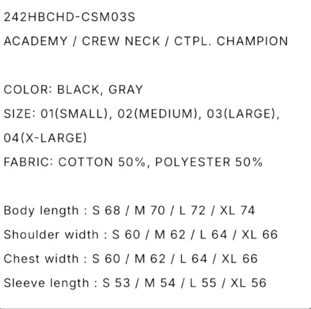 トップス ACADEMY_WTAPS_CHAMPION