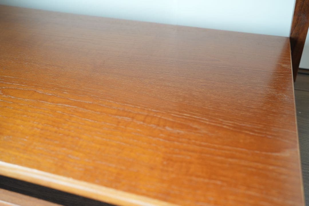 イギリス ヴィンテージ チーク材コーヒーテーブル引出付き