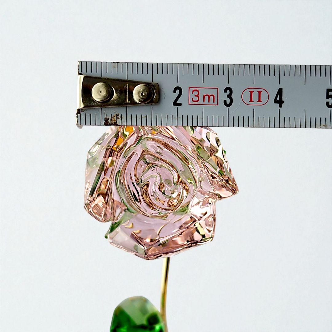 【極美品・現行品】スワロフスキー　フラワー　ローズ　オブジェ　箱付