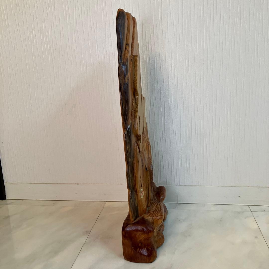 【特別価格】　屋久杉工芸品　置物　認定シール付　世界遺産　オブジェ　インテリア