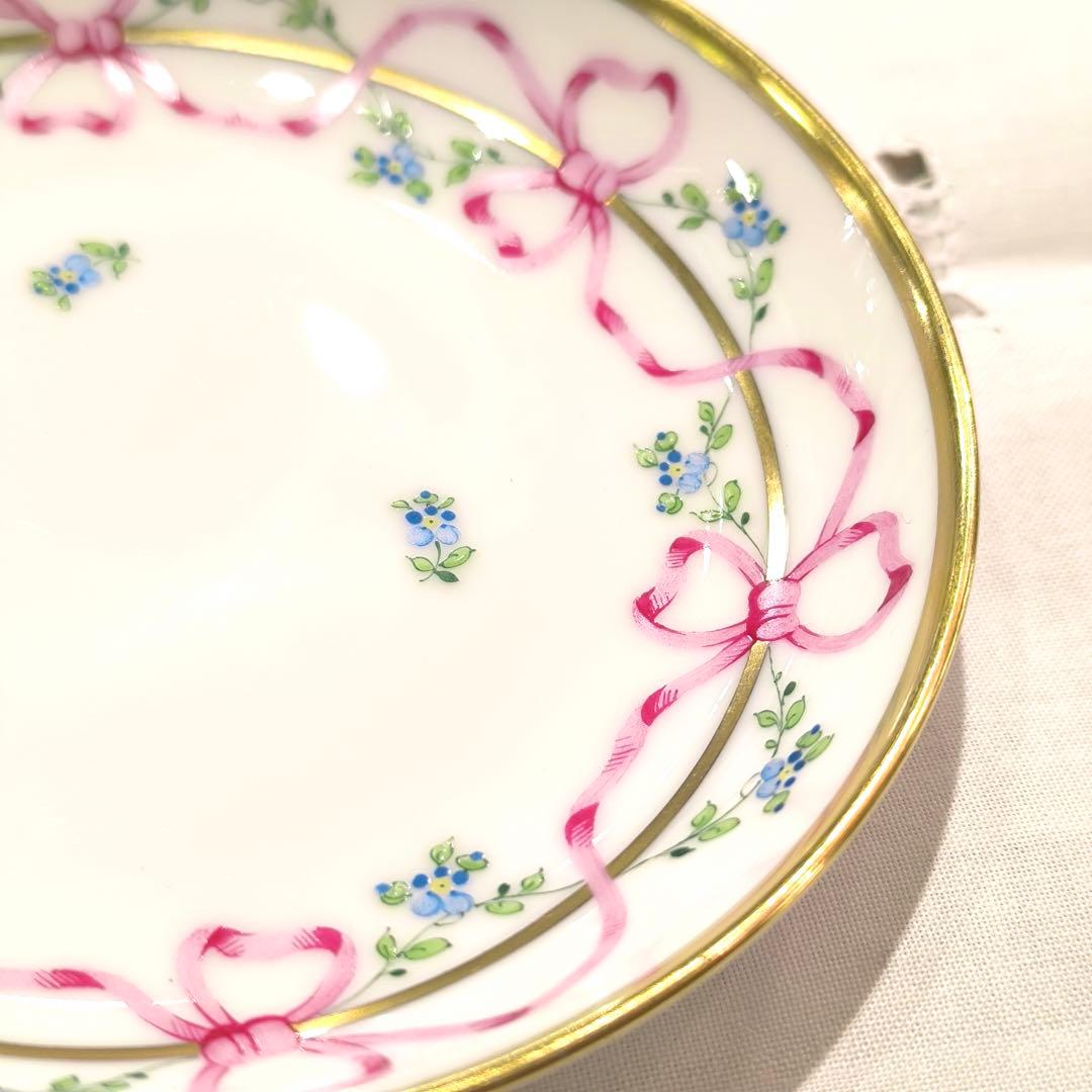 アウガルテン ビーダーマイヤー リボン 13cm プレート 限定 1993年