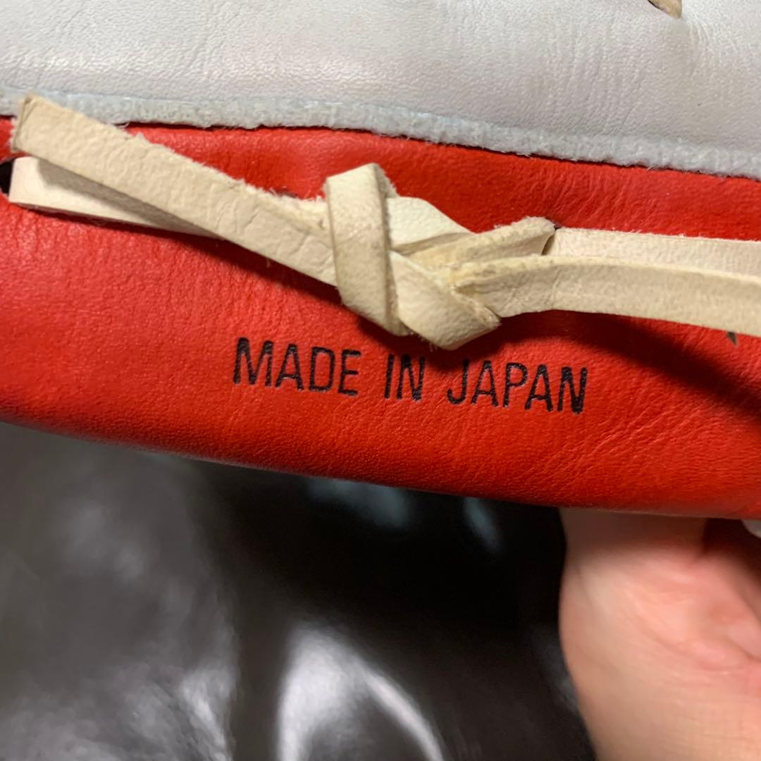 ZETT Pro Model 軟式外野用グローブ レッド/ホワイト　赤星