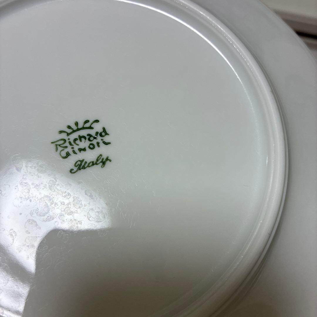 リチャードジノリ　ベッキオホワイト　デザートプレート　19.5cm×5枚