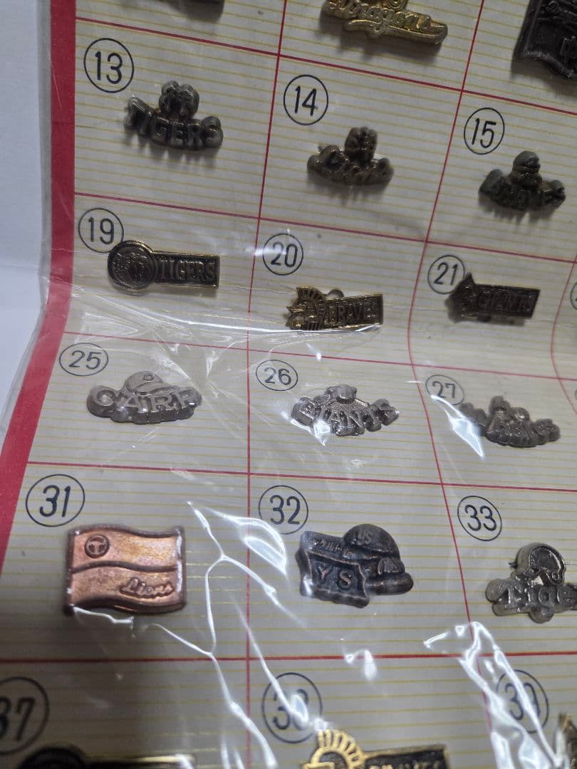 BASEBallダイカスト野球バッチ合金60セット