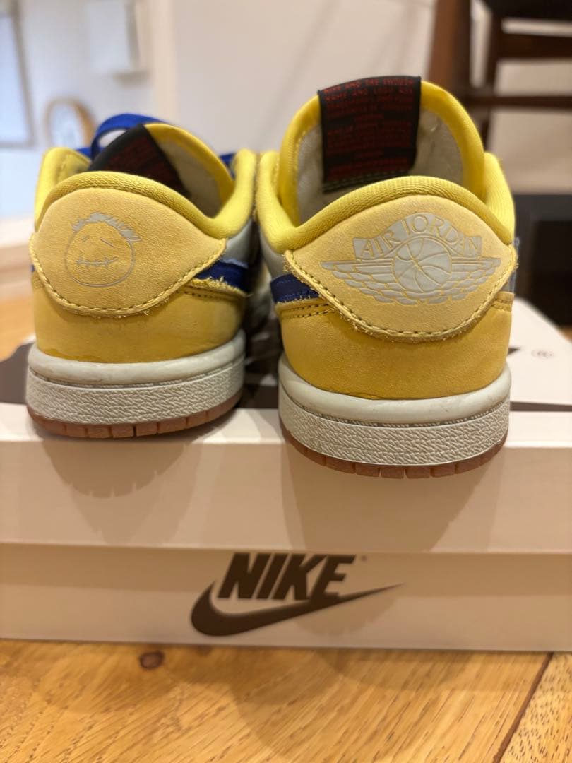 エアジョーダン1low トラヴィススコット　カナリー　15センチ
