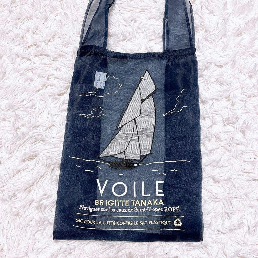 ブリジットタナカ ROPE 別注 エコバッグ ポシェット セット ネイビー 刺繍