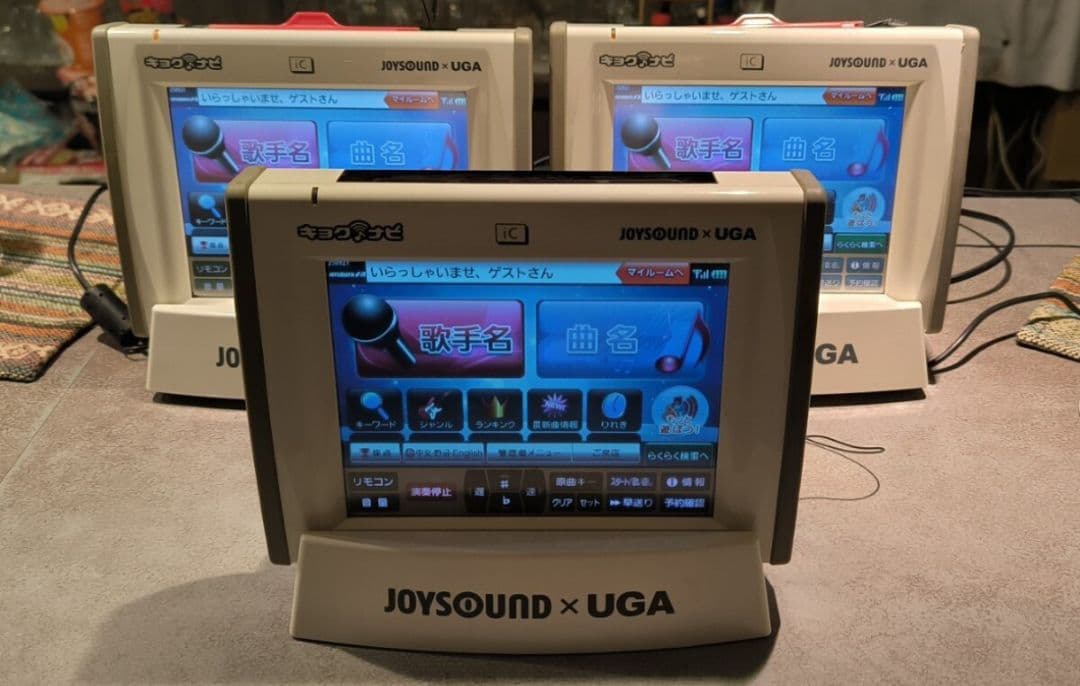 d*7様 業務用カラオケ中古 JOYSOUND JS-FR キョクナビ充電器3台