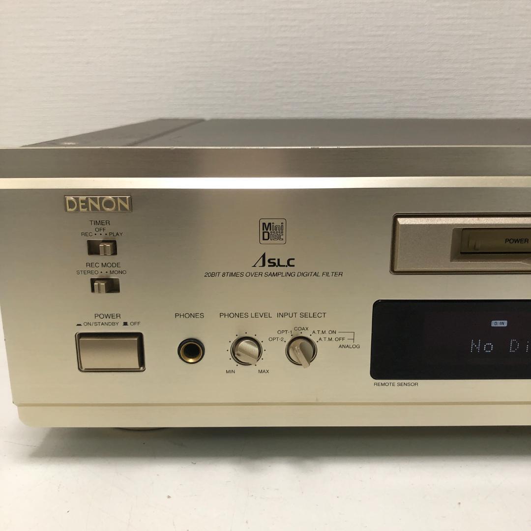 送料込 デノン DMD-1000 MDレコーダー 説明書 リモコン付 オーディオ