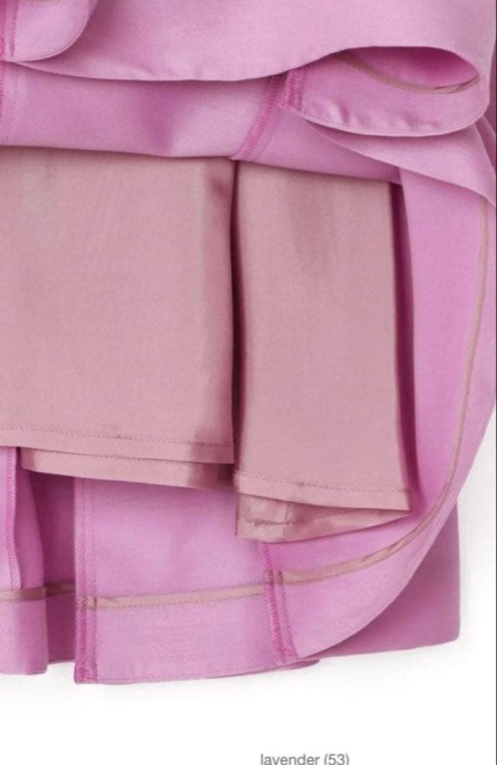 新品　ANAYI 23AW シルクウール　ワンピース　ラベンダー　34