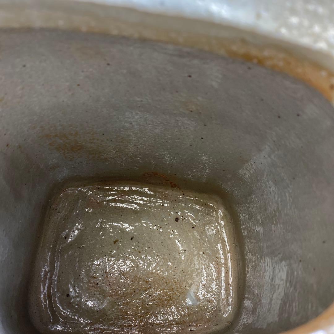 専用美品　十五代　坂倉新兵衛　百合の絵萩灰被花器共箱トトオ東さ7-0216☆2F