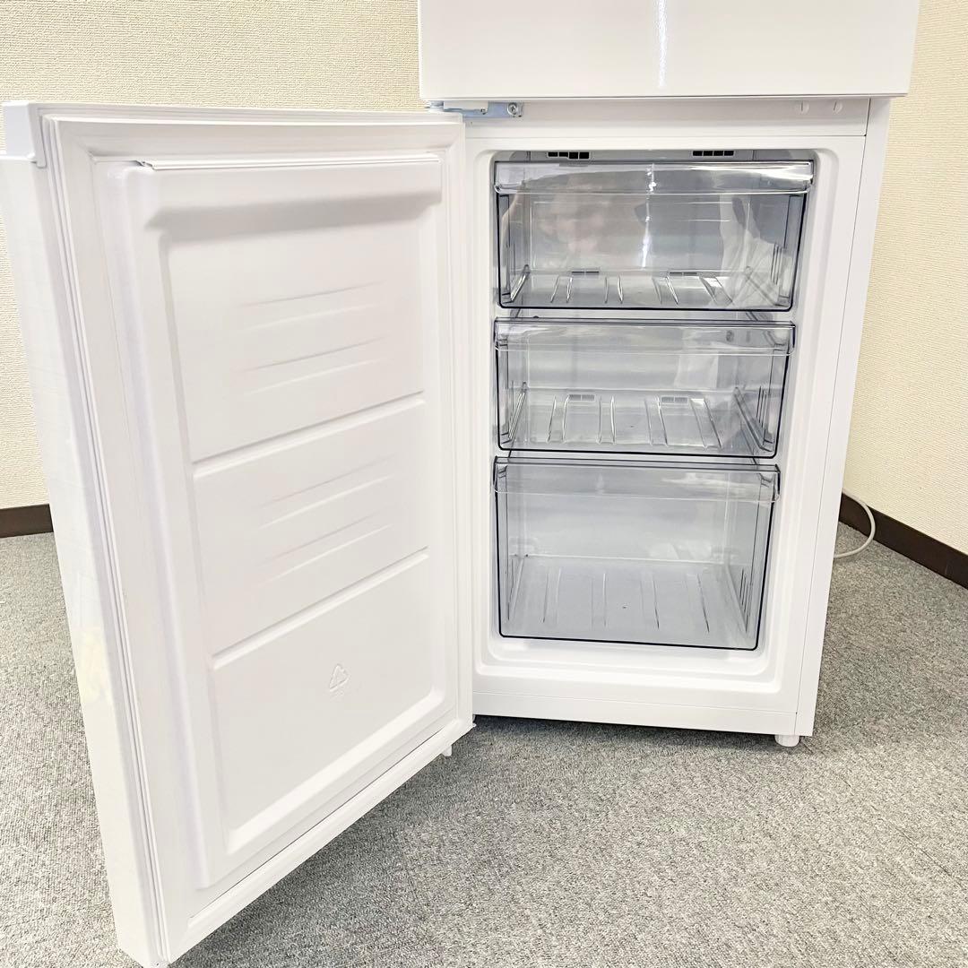 【美品】2024年 148L 冷凍冷蔵庫 ホワイト 左開きJR-SY15AL