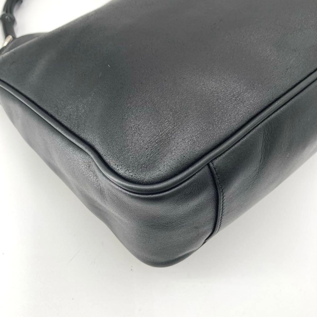 極美品✨GUCCI グッチ バンブー 2way ハンドバッグ ブラック レザー