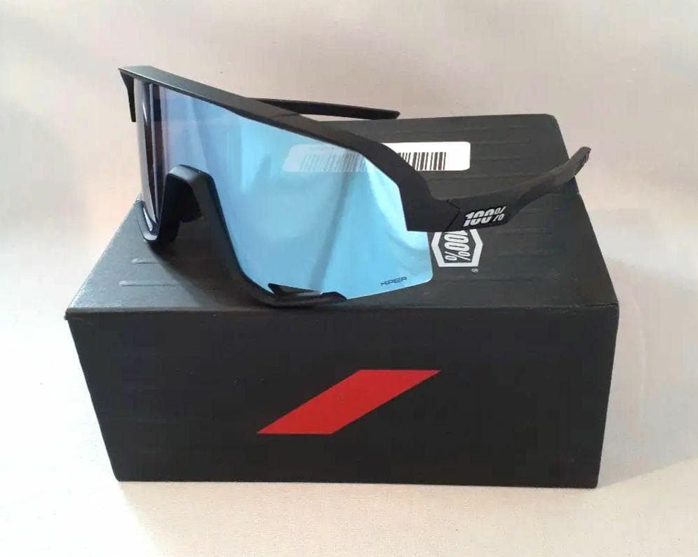 100% Slendale ブラック ブルー ワンハンドレッド サングラス