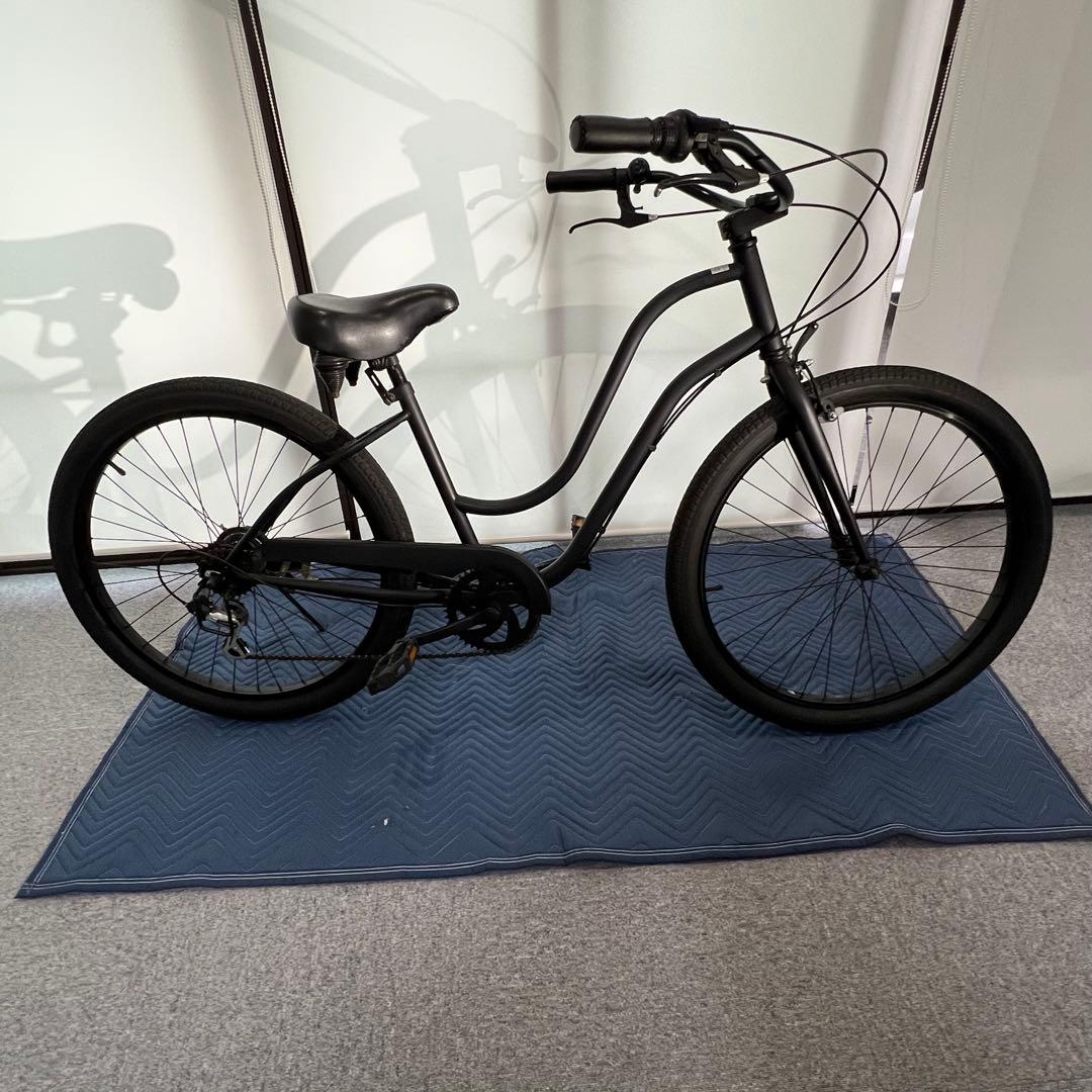 ビーチクルーザー　自転車　マットブラック