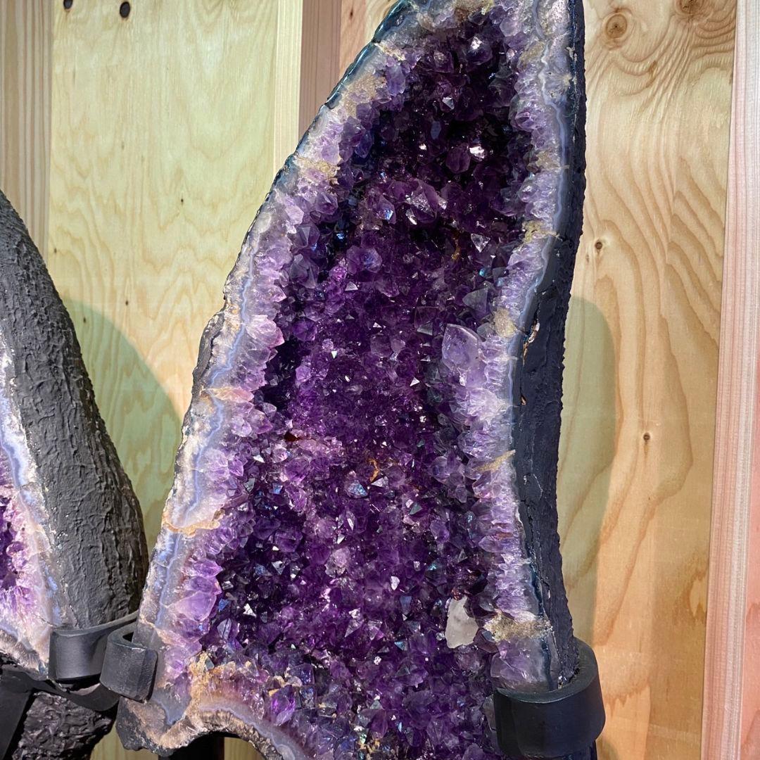 バタフライ型　アメジストペアドーム