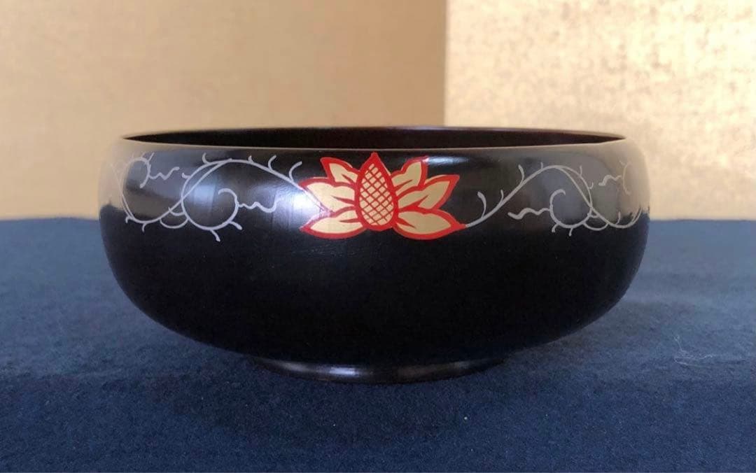 《R》輪島塗 会席五ツ揃小鉢5客 蒔絵付 木製漆器　251007あ7