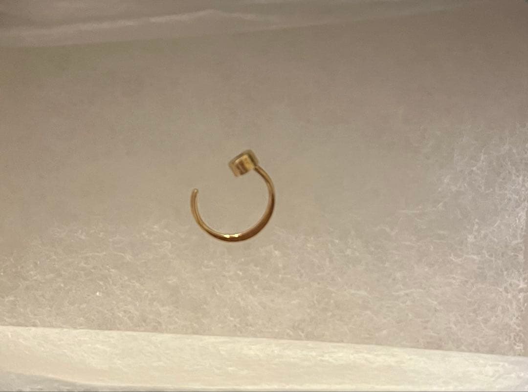 melissa joy manning ダイヤモンド ゴールド ピアス　片耳