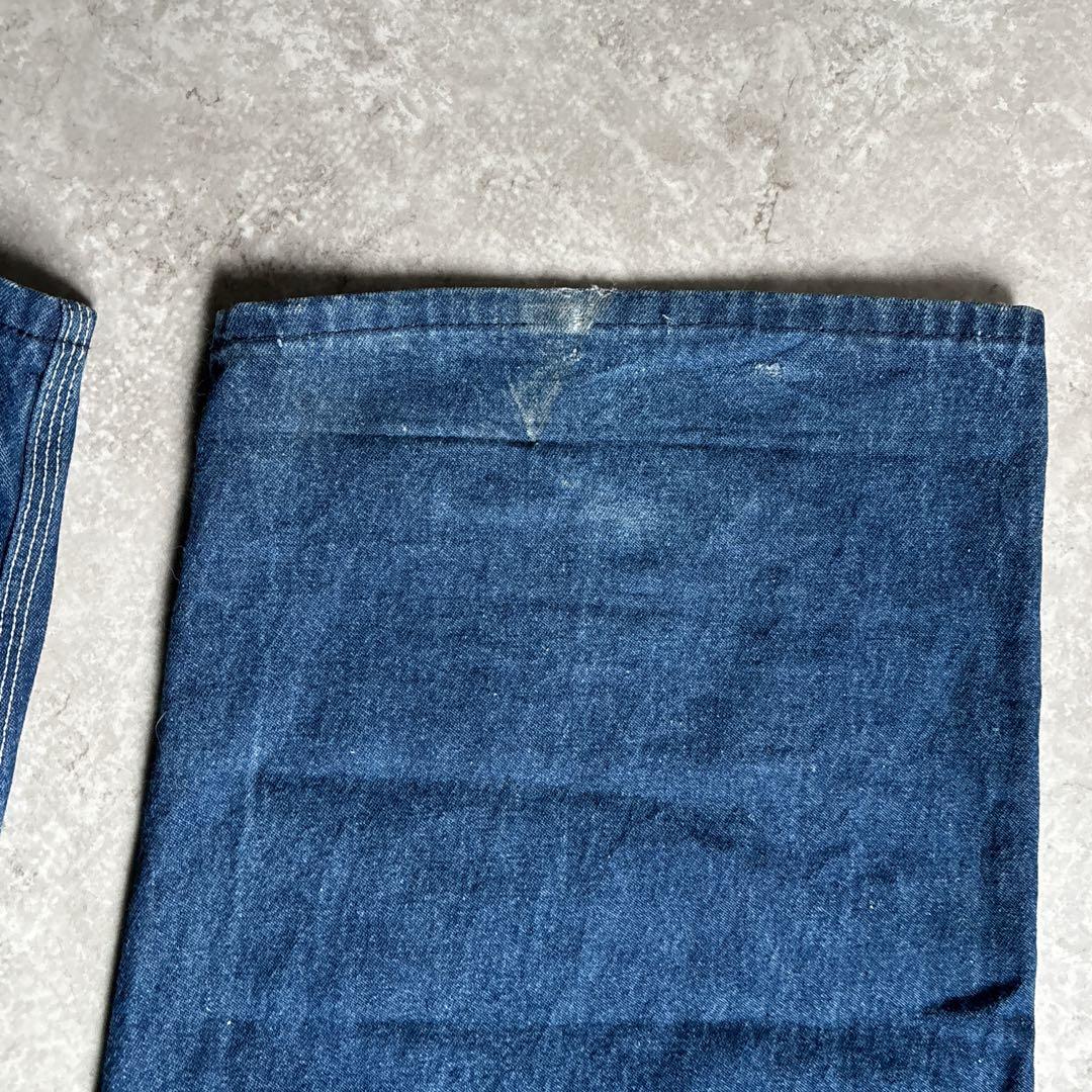 USA製 ROUND HOUSE デニムオーバーオール W56L30 超ビック