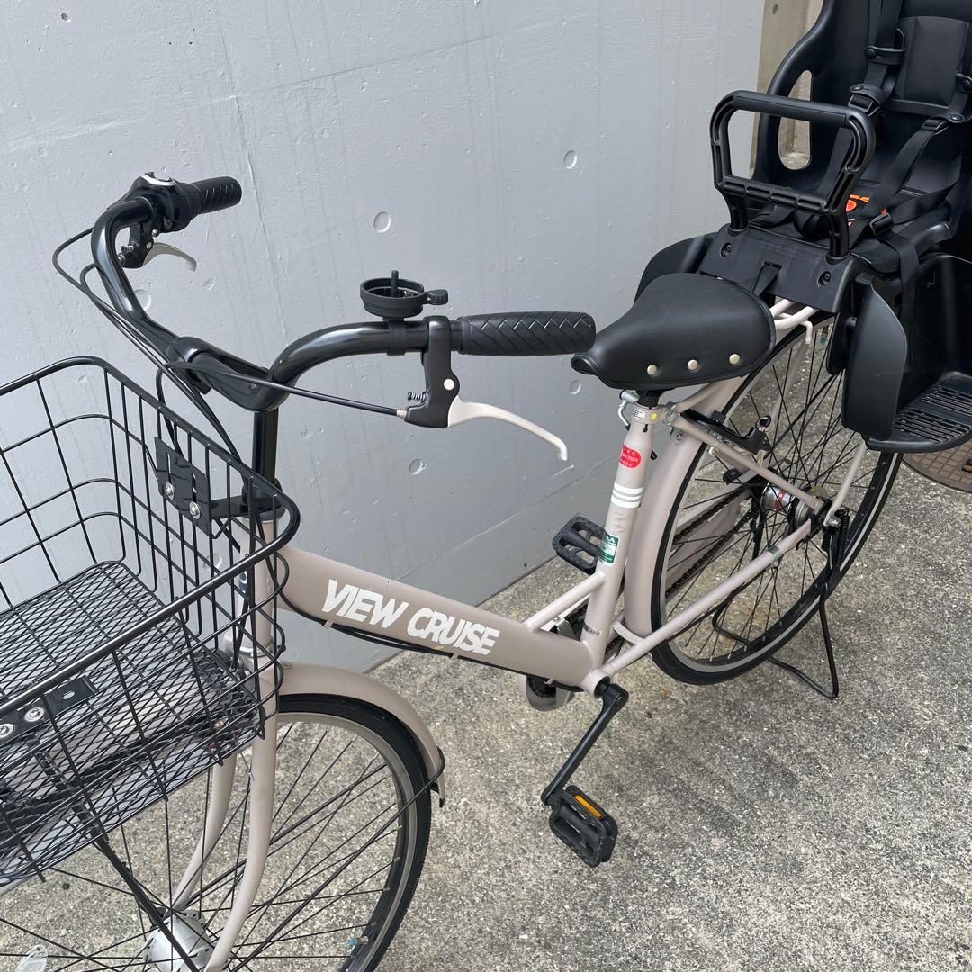 【大阪北部引き取り限定】自転車27インチOGKキッズシート付き