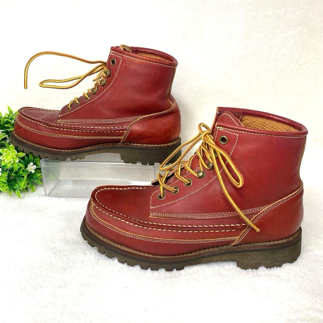 美品 Danner ダナー モックトゥ US5.5 23.5ビブラム 赤茶