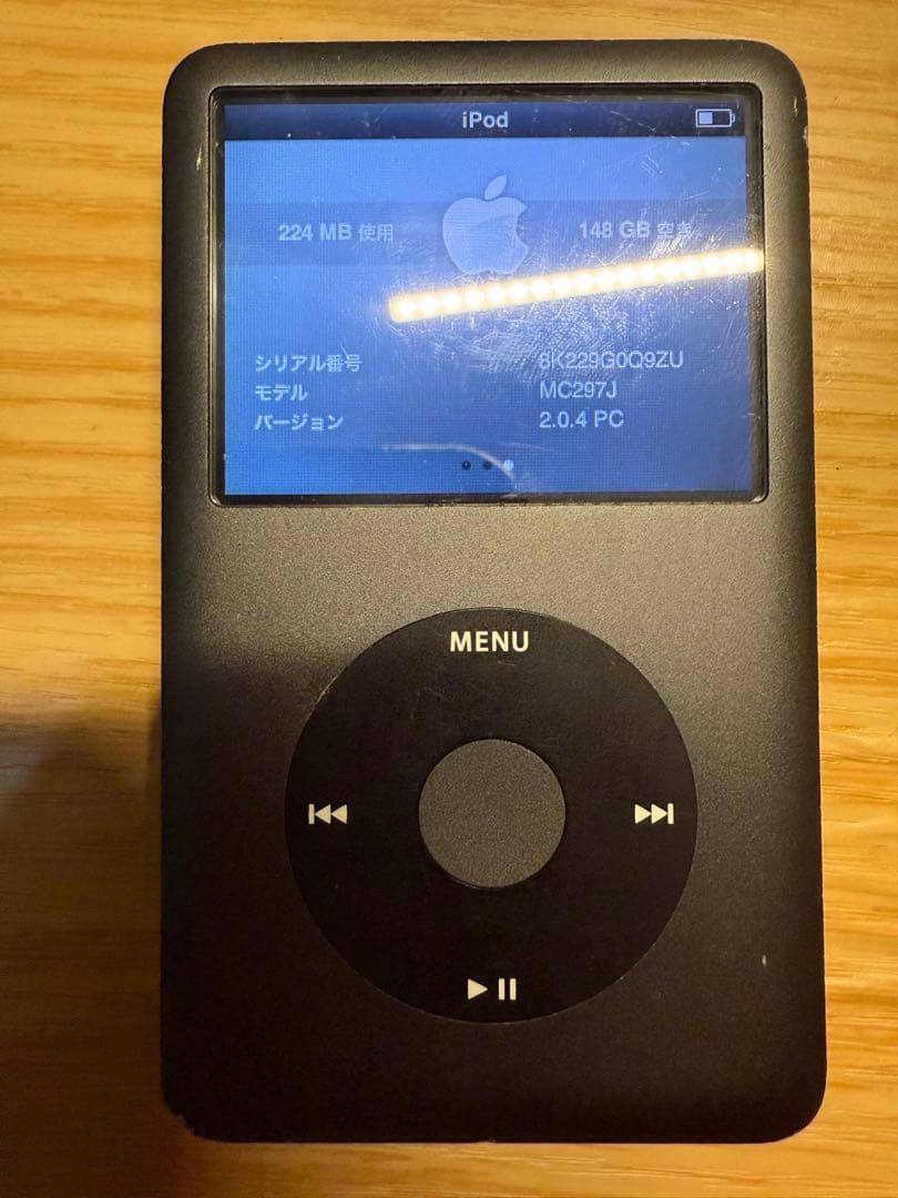 iPod A1238 Classic 160GB 動作確認済み ケーブル付