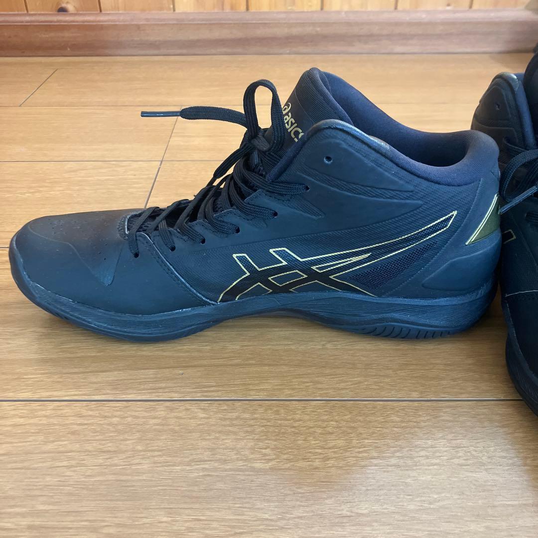 バスケットシューズ　27㎝　アシックス　GELHOOP ブラック　ゴールド