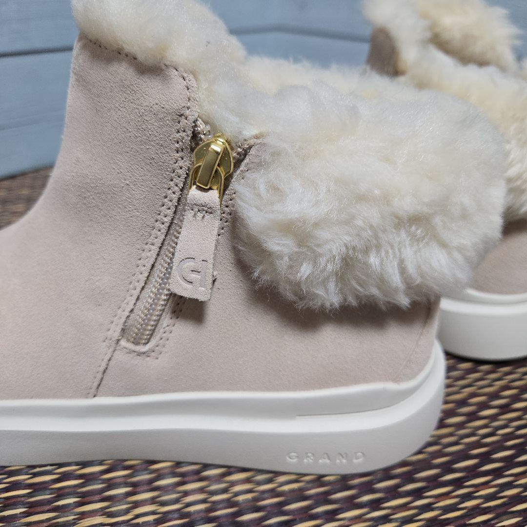 新品未使用　コールハーン　ショートブーツ　ムートン