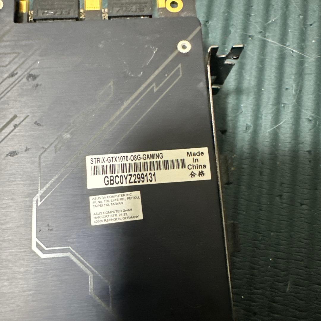 グラフィックボード・グラボ・ビデオカード ASUS NVIDIA GeForce GTX1070