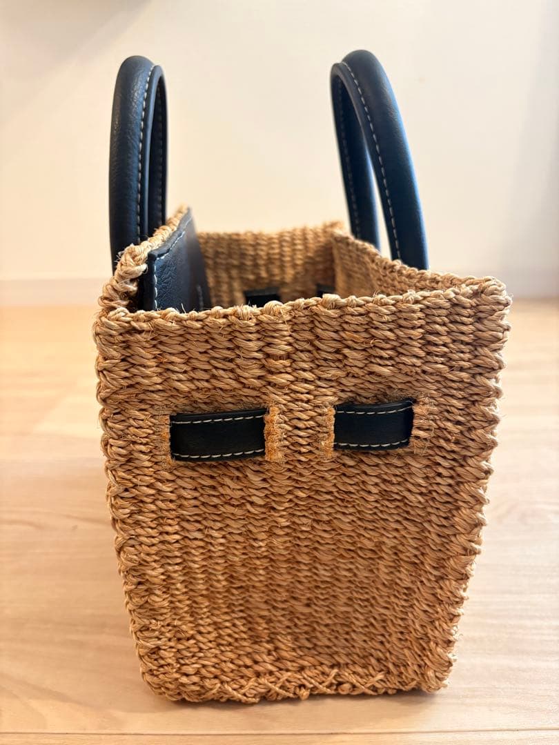 SEA かごバッグ シー カゴバッグ ブラック Sサイズ 状態良好