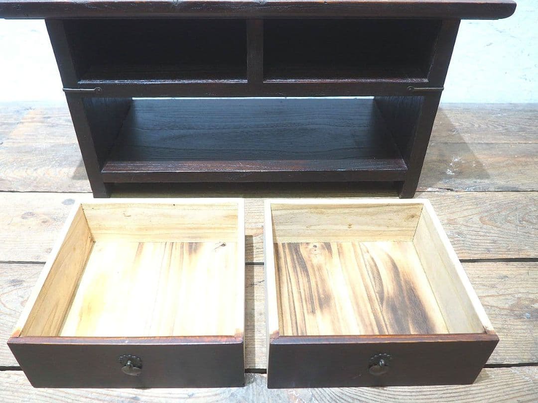 1314 ヴィンテージ センターテーブル　収納棚　レトロ　展示台　テレビ台　文机