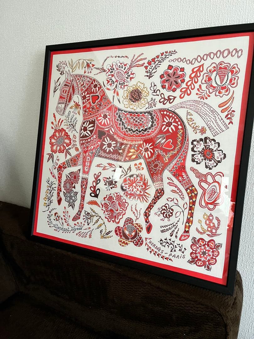 フレーム付き エルメス　額装　インテリア