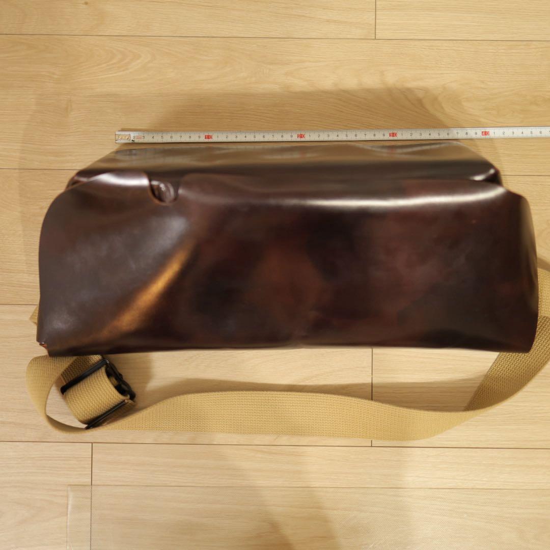 uni&co メッセンジャーバッグ ダークブラウン系 使用少