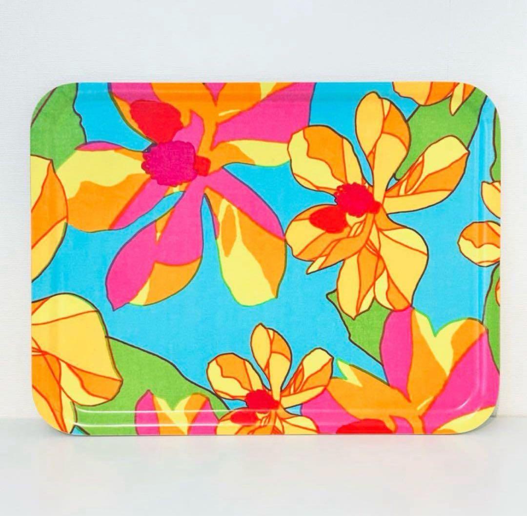 838【日本未入荷】特大サイズ43cm x 33cm／marimekkoトレイ①