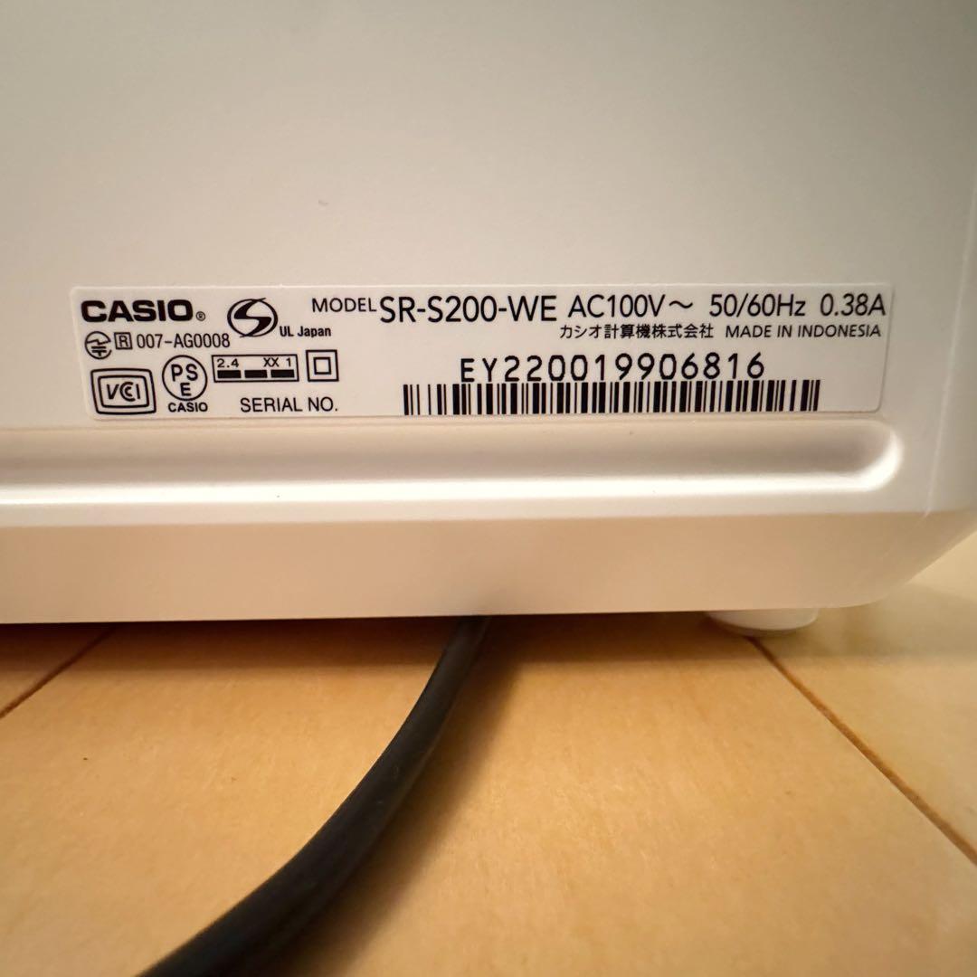 【ほぼ未使用 極美品】カシオレジスター　SR-S200