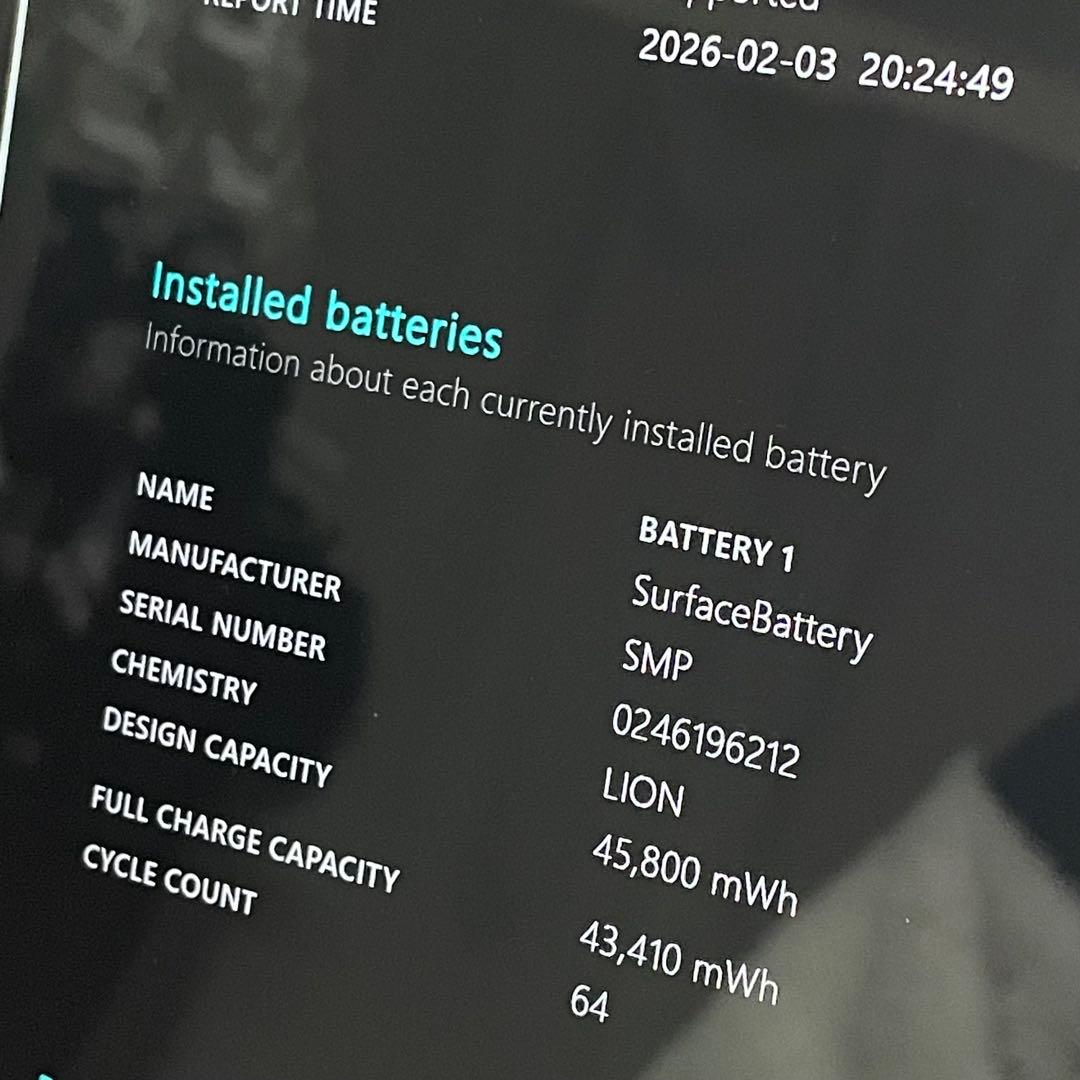 かつ　Surface Laptop 4 Model 第11世代 475GB