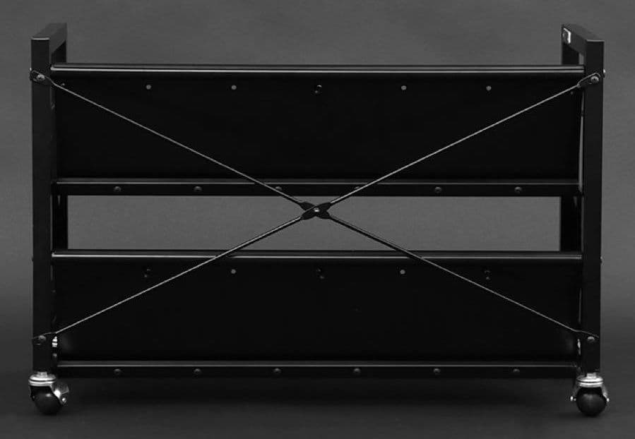 Bauhütte ブラックスチールラック キャスター付き