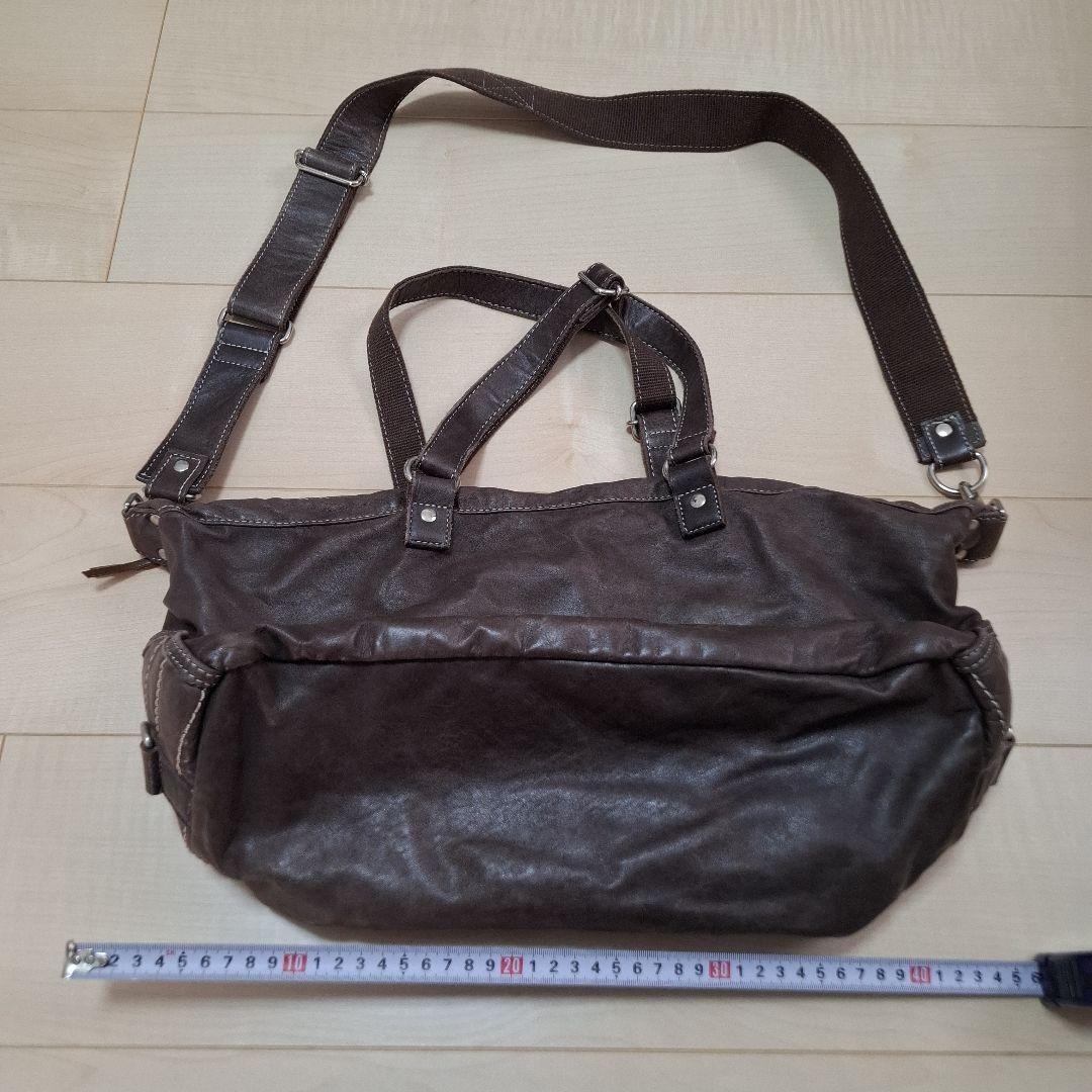 「激レア」「希少」「馬革」　TORNADO MART　ブラウン ショルダーバッグ