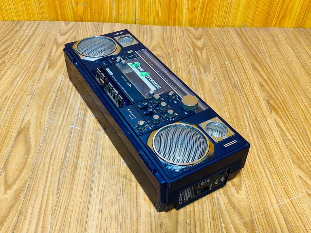 SANYO 2WAYスピーカー カセットデッキ MR-V8