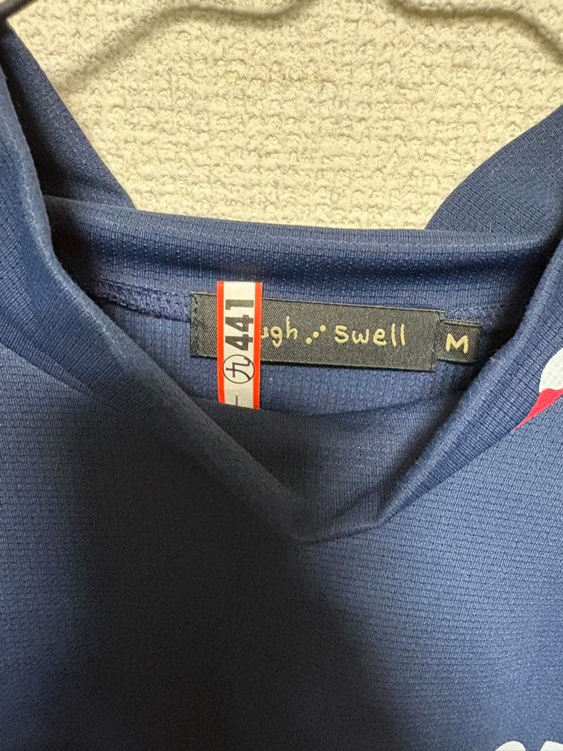ラフ＆スウェル　メンズゴルフウェア　モックネック　ネイビー　Ｍサイズ 超美品